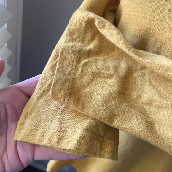 T.la Anthropologie Cotton V Neck Tee 3/4 Sleeves - Picture 4 of 9